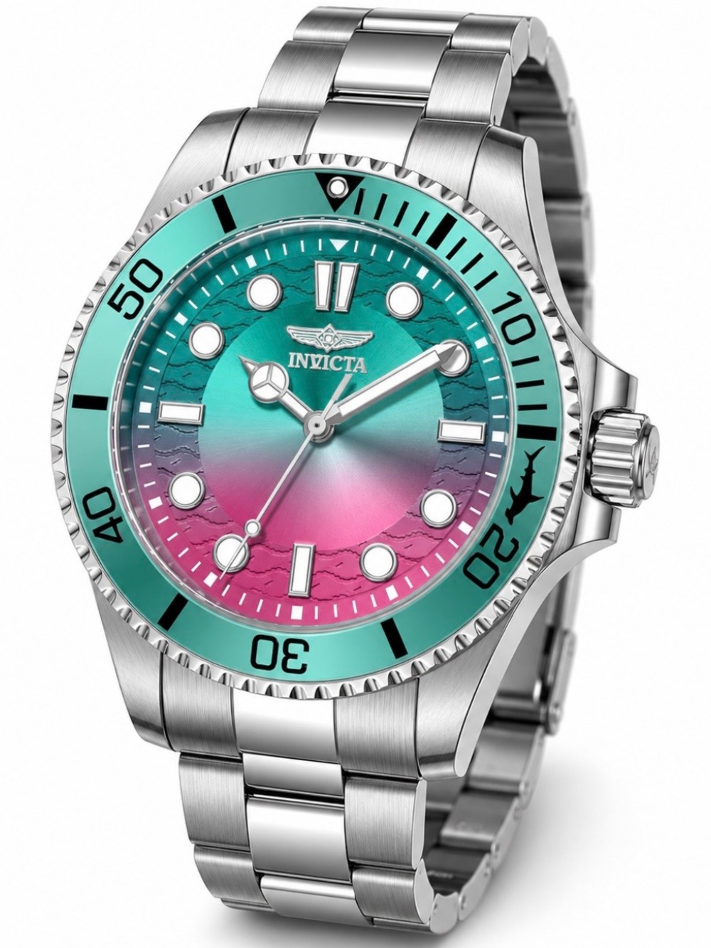 Invicta Pro Diver Women's Watch - 34mm, Steel Cotton Candy Dial (50947) New
